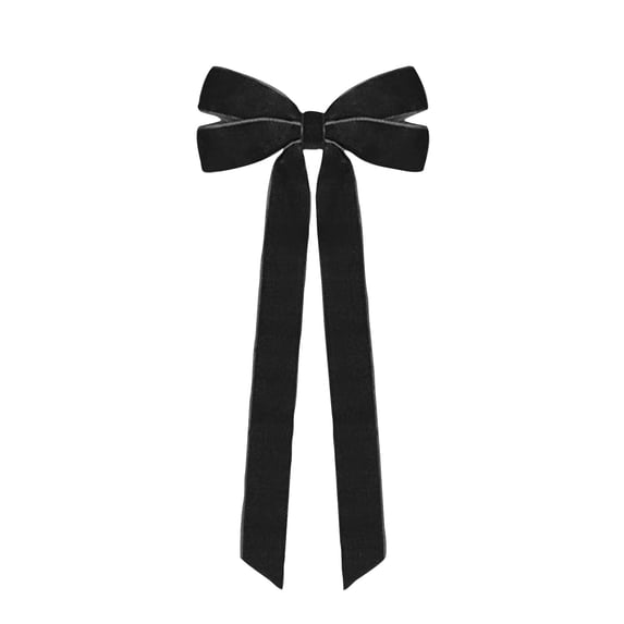 Christmas Velvet Bow Pre Made, 10 Inch Large Wreath Ribbon Bow for Tree Topper Door and Holiday Home Decor