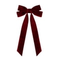 thumbnail image 1 of Christmas Velvet Bow Pre Made, 10 Inch Large Wreath Ribbon Bow for Tree Topper Door and Holiday Home Decor, 1 of 3
