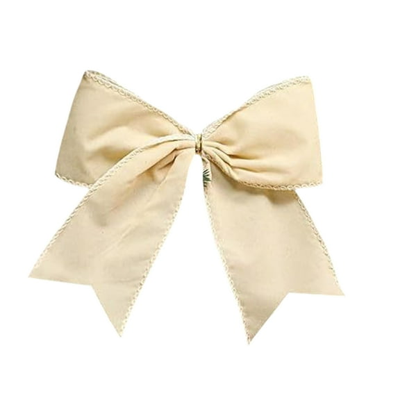 Christmas Velvet Bow Wreath, Vintage Velvet Ribbon, Festive Decoration for Christmas and Birthday Parties, Elegant Polyester Material, 15x15 cm