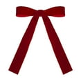 thumbnail image 1 of Christmas Velvet Bows 2 Sizes Soft for Tree Wreath Garland Decoration with Tie, 1 of 3
