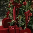 thumbnail image 1 of Christmas Velvet Decorative Ribbon | Red Cloth Ribbon for Gift Wrapping & Diy Crafts | Christmas Tree Decoration Ribbon | 1000Cm Length, 1 of 6