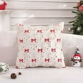 thumbnail image 1 of Christmas Velvet Decorative Throw Pillow Covers 18x18" Christmas Pillowcase Party Supplies, 1 of 7
