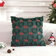 thumbnail image 1 of Christmas Velvet Decorative Throw Pillow Covers 18x18" Christmas Pillowcase Party Supplies, 1 of 7