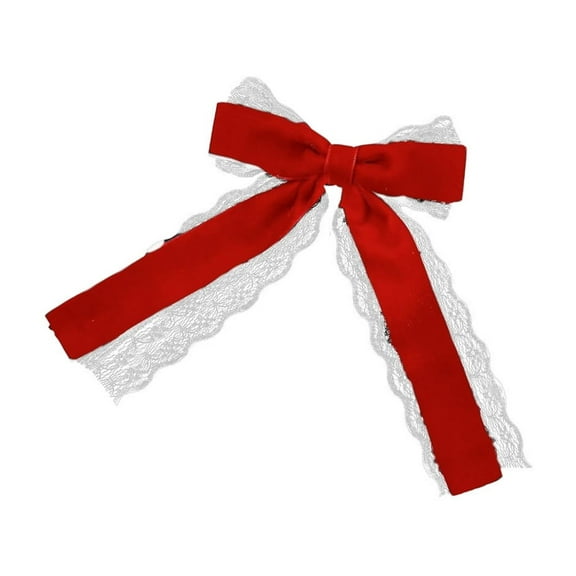 Christmas Velvet Lace Bow Christmas Tree Christmas Wreath Decoration Christmas Party Dress Up Bow Hairpin