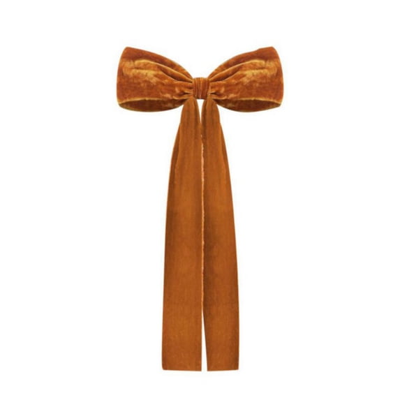 Christmas Velvet Ribbon Bows, Vintage Velvet Ribbon Fringe Velvet Christmas Bows Wreath Gift Bows Christmas Bow with Extra Long Tail