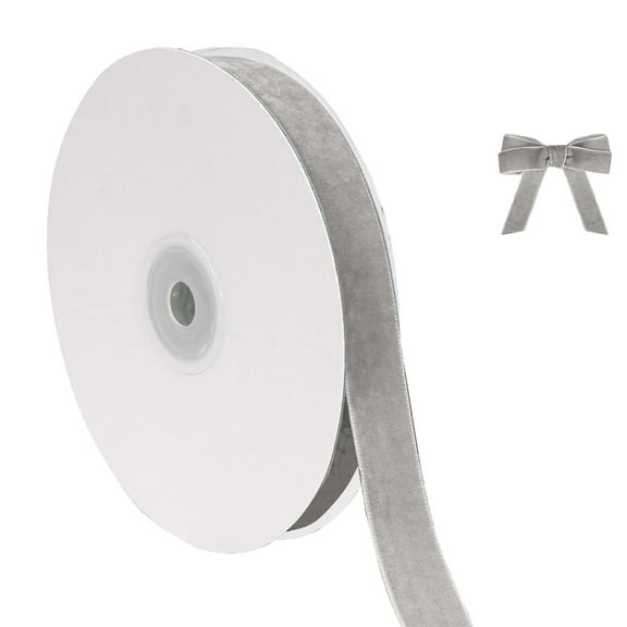 Christmas Velvet Ribbon For Wrapping Christmas Tree Ornaments 5/8 Inch Wide 10 Yards Total Thin Fabric For Wedding Invitations