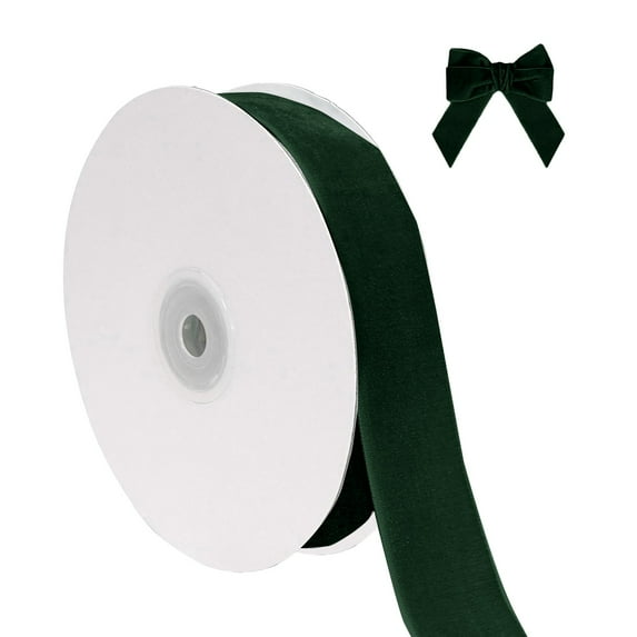 Event & Party Christmas Velvet Ribbon for Wrapping Tree Ornaments 10 Yards Total 1 Inch Wide Thin Fabric Ideal for Wedding Invitations and Holiday