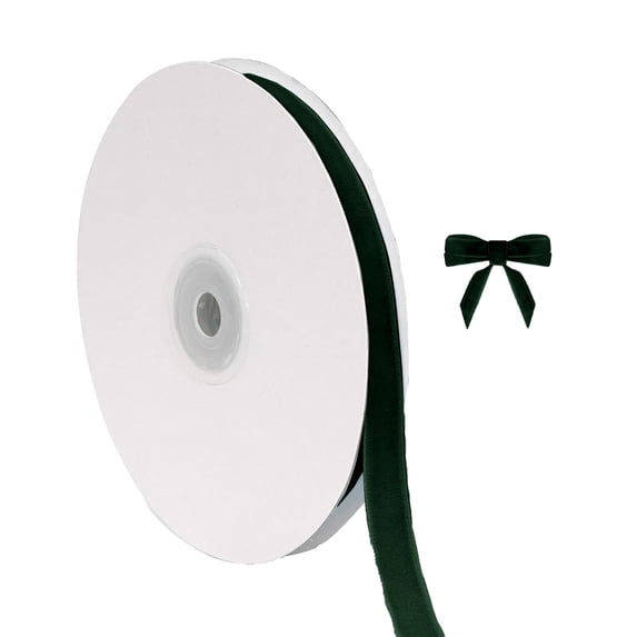 Christmas Velvet Ribbon for Tree Ornaments Wedding Invitations Wrapping Thin Fabric Decorative Craft Supplies 10 Yards