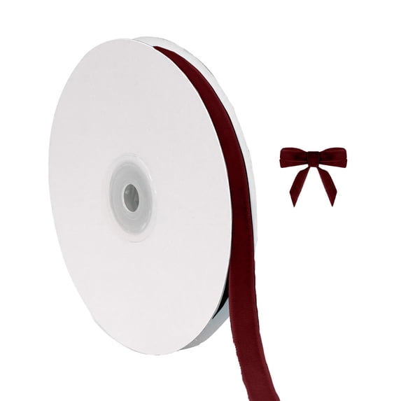 Christmas Velvet Ribbon for Tree Ornaments Wedding Invitations Wrapping Thin Fabric Decorative Craft Supplies 10 Yards