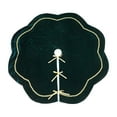 thumbnail image 1 of Christmas Velvet Tree Skirt 35.4in, Elegant Holiday Decoration for Christmas Tree, Soft and Durable, Perfect for Gifts and Festive Decor, 1 of 1