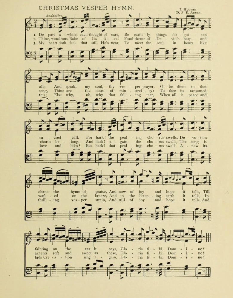 Christmas Vesper Hymn Christmas in Song & Story 1891 Canvas Art - (18 x 24)