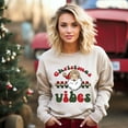 thumbnail image 1 of Christmas Vibes Checkered | Sweatshirt, 1 of 5
