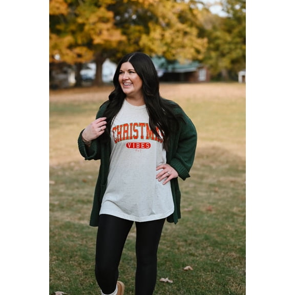 Christmas Vibes Oatmeal Adult Tee
