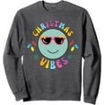 thumbnail image 1 of Christmas Vibes Sweatshirt for Men, Casual Holiday Graphic Pullover, 1 of 7