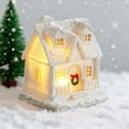 thumbnail image 1 of Christmas Village Ceramic White Christmas Village Houses Christmas Light Up Village Houses Light Up Small Porcelain Village House for Home Decor Winter Holiday Diy Gift丨B, 1 of 7