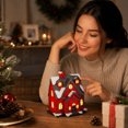 thumbnail image 1 of Christmas Village Decor, Resin Christmas Church Tabletop House with Soft Light for Desk Bookshelf Mantel and Holiday Table, 2.95 x 2.28 x 1.77 in, 1 of 5