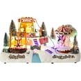 thumbnail image 1 of Christmas Village House, Animated Amusement Park with Rotating Carousel,Popcorn Wagon and Swing Battery Operated Musical Christmas Collectible Buildings for Home Table Holiday Display, 1 of 6