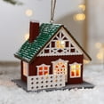 thumbnail image 1 of Christmas Village House Decor - PVC Miniature Holiday House Ornament - 5.12x3.94in Multicolor Resin Christmas Decoration for Tabletop, Shelf, or Gift, 1 of 6