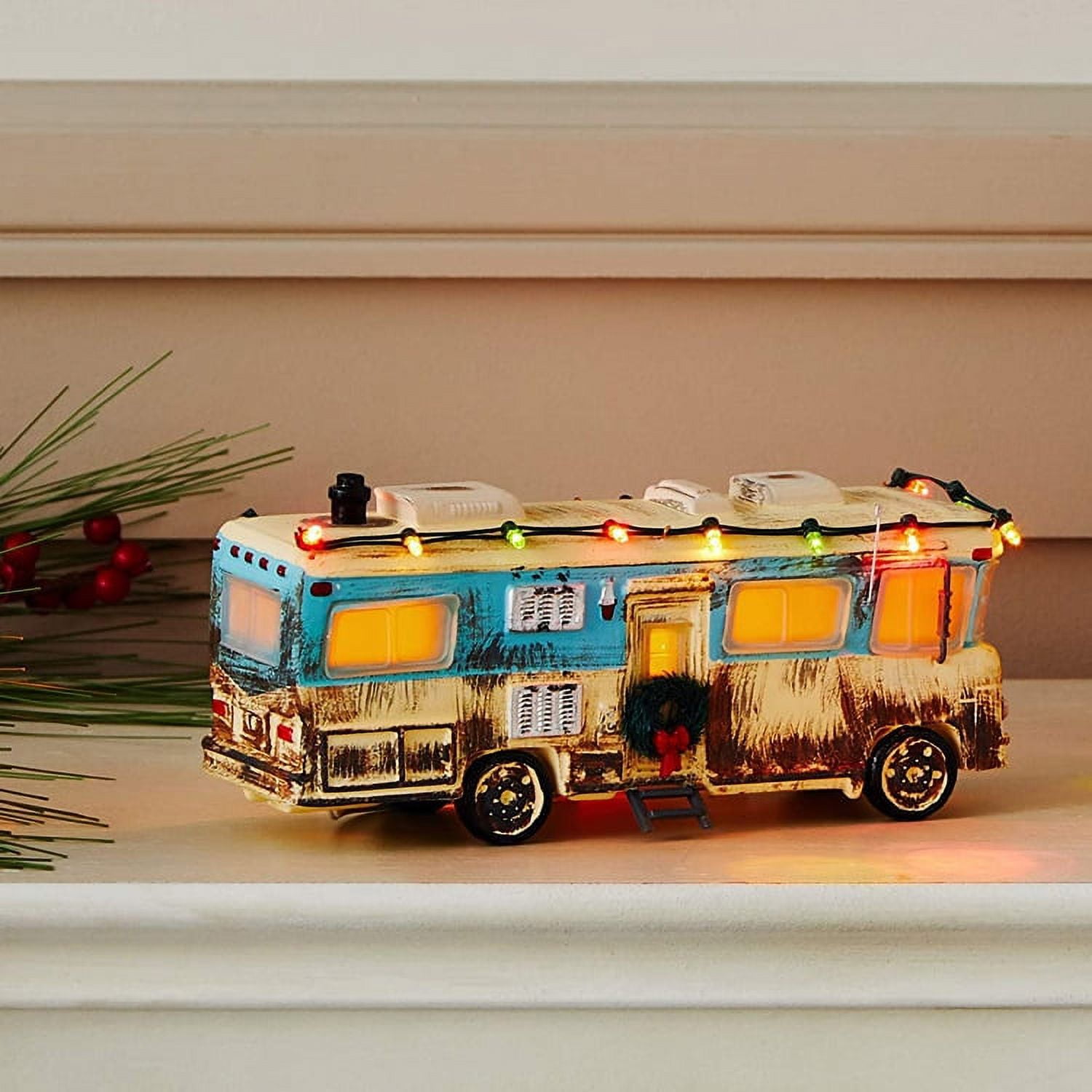 Christmas Village House Decoration Creative Resin Ornament Christmas  Village Collection Indoor Room Decor,Perfect Christmas Gifts 