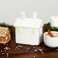 thumbnail image 1 of Christmas Village Houses,1PCS Ceramic Christmas Village Houses,Xmas Street Lamp DIY Xmas Village Houses Figurine for Tabletop Mantle Decor(#001), 1 of 6