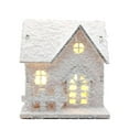 thumbnail image 1 of Christmas Village Houses with Led Light Wooden Christmas Village Sets Delicate White Snow Christmas Dollhouse Decor for Indoor Room Holiday Party Decor丨A, 1 of 9