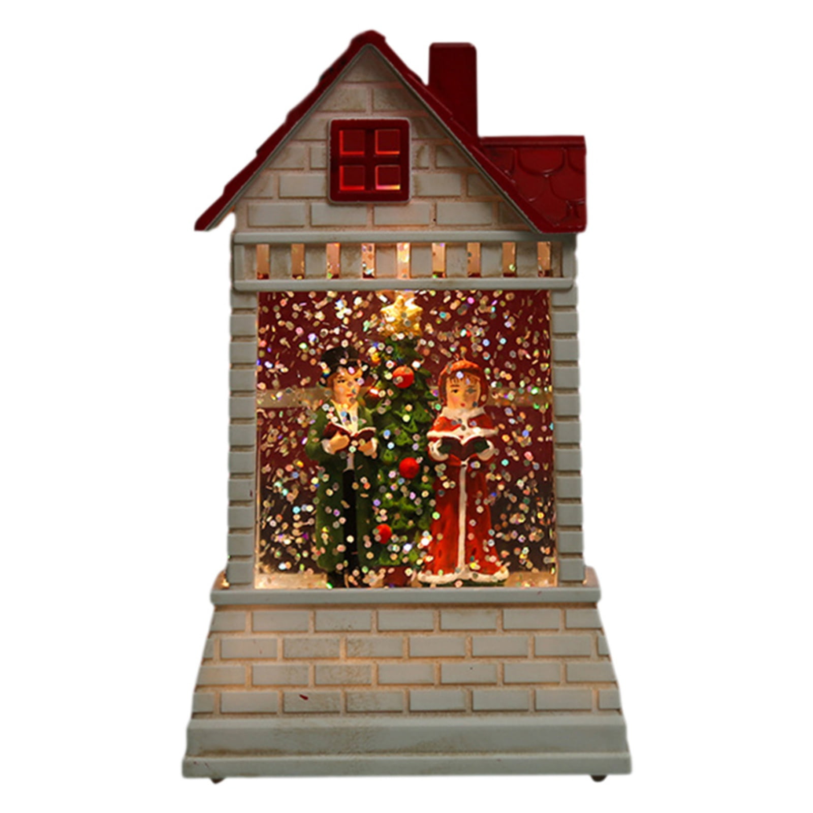 Christmas Village ,LED Lighted Christmas Village Houses with Figurines