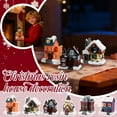thumbnail image 1 of Christmas Village LED Lighted Houses with Figurines, Indoor Room Decor Collectible Buildings (Requires 3 AAA Batteries),A, 1 of 6
