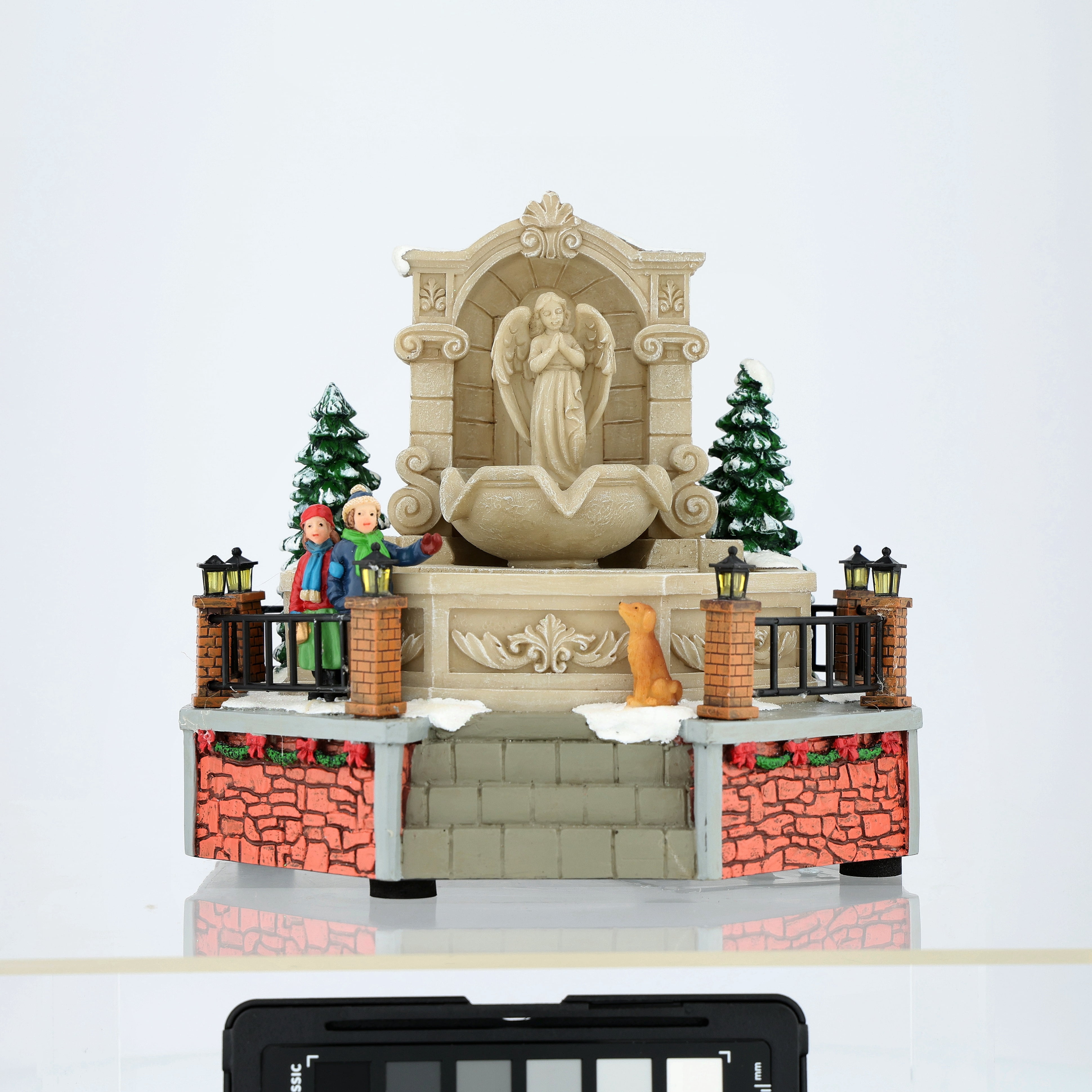 Light-Up Holiday Fountain Christmas Village Decoration, Multicolor, 6.5", by Holiday Time