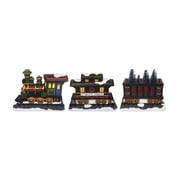 Christmas Village Tabletop Train Set Winter Snow Village Perfect Addition to Your Christmas Indoor Home Decorations Great Centerpiece for Your Collection Set of 3