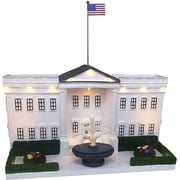 Christmas Village White House Lighted Musical Snow Village Collectible Building Perfect Addition to Your Christmas Indoor Decorations & Holiday Displays
