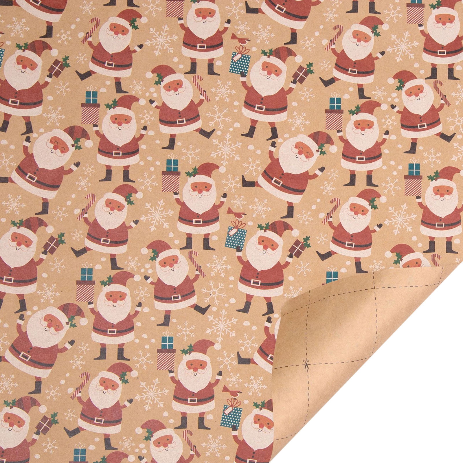 Christmas Vintage Kraft Wrapping Paper Kits Paper Wrapping Paper DIY