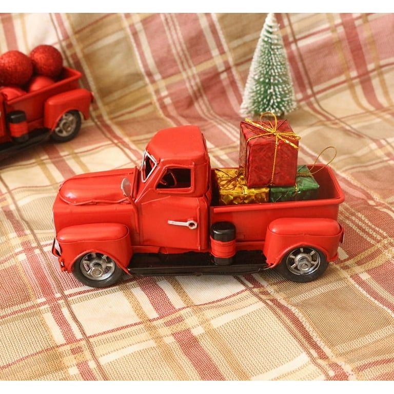 Vintage red metal truck online
