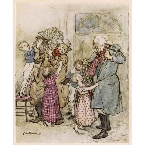 Christmas Visitors Poster Print By Mary Evans Picture Libraryarthur Rackham (24 X 36)