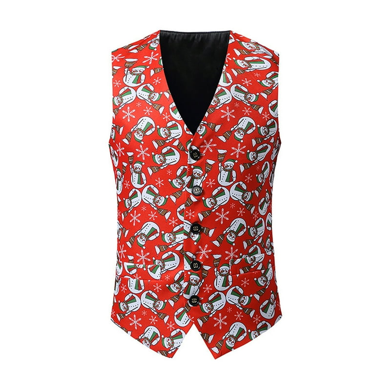 Mens xmas waistcoats on sale