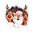thumbnail image 1 of Christmas Wall Art Peel and Stick Wall Decals, Featuring Removable Vinyl Santa Claus, Reindeer and Christmas Tree Holiday Window Clings for Living Room Bedroom Office, Festive Red, 1 of 3