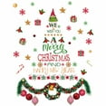 thumbnail image 1 of Christmas Wall Decals Stickers Removable Merry Christmas Wall Decorations Xmas Bathroom Fireplace Decor New Year Happy Believe Quotes Door Decal Indoor, 1 of 5