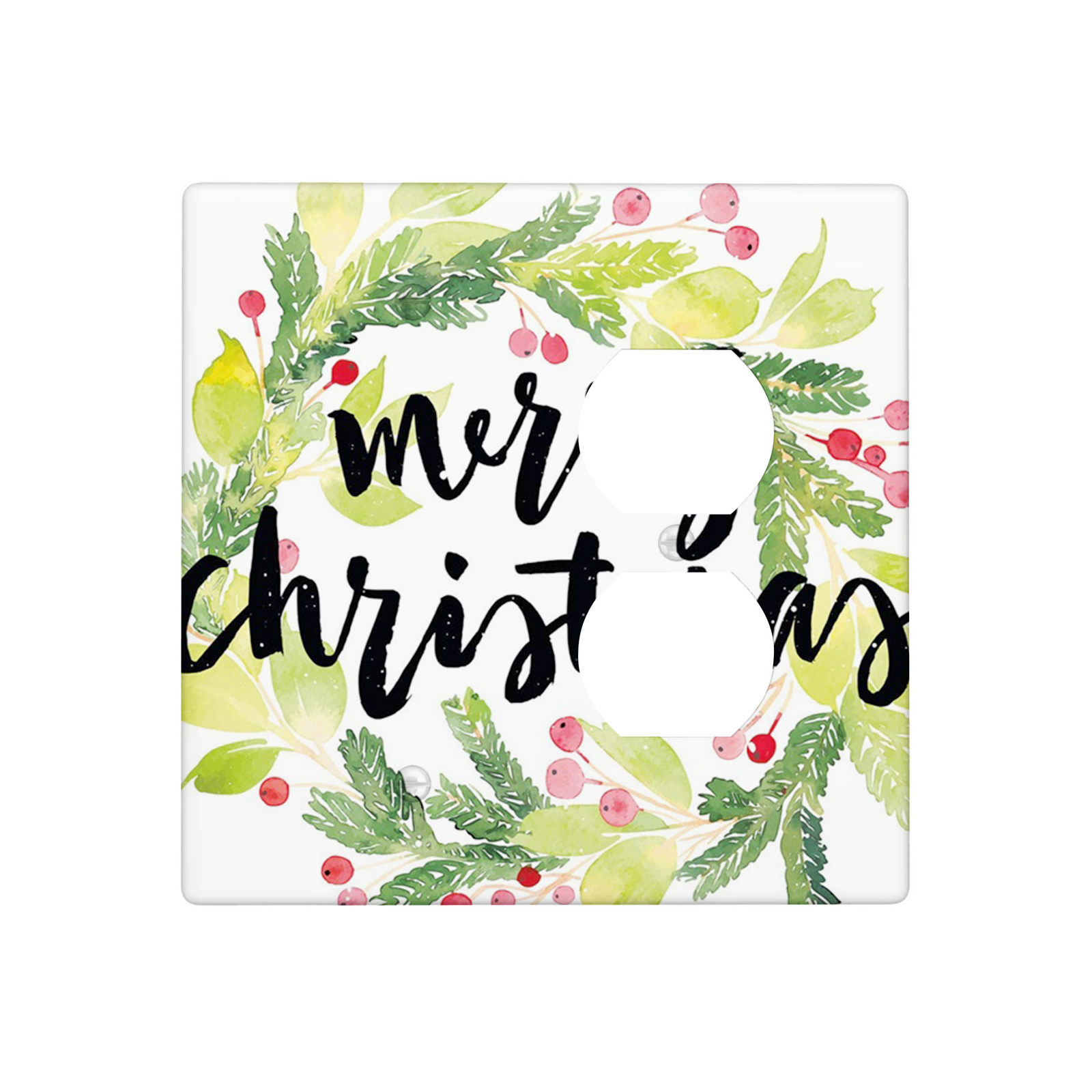 Christmas Wall Plate Decorative 2 Gang Light Switch Cover,Christmas