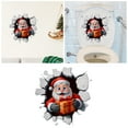 thumbnail image 1 of Christmas Wall Sticker - Large 3D Santa Wall Decals Door Stickers Removable Winter Holiday Xmas Break Through Walls for Window Refrigerator Deco, 1 of 6