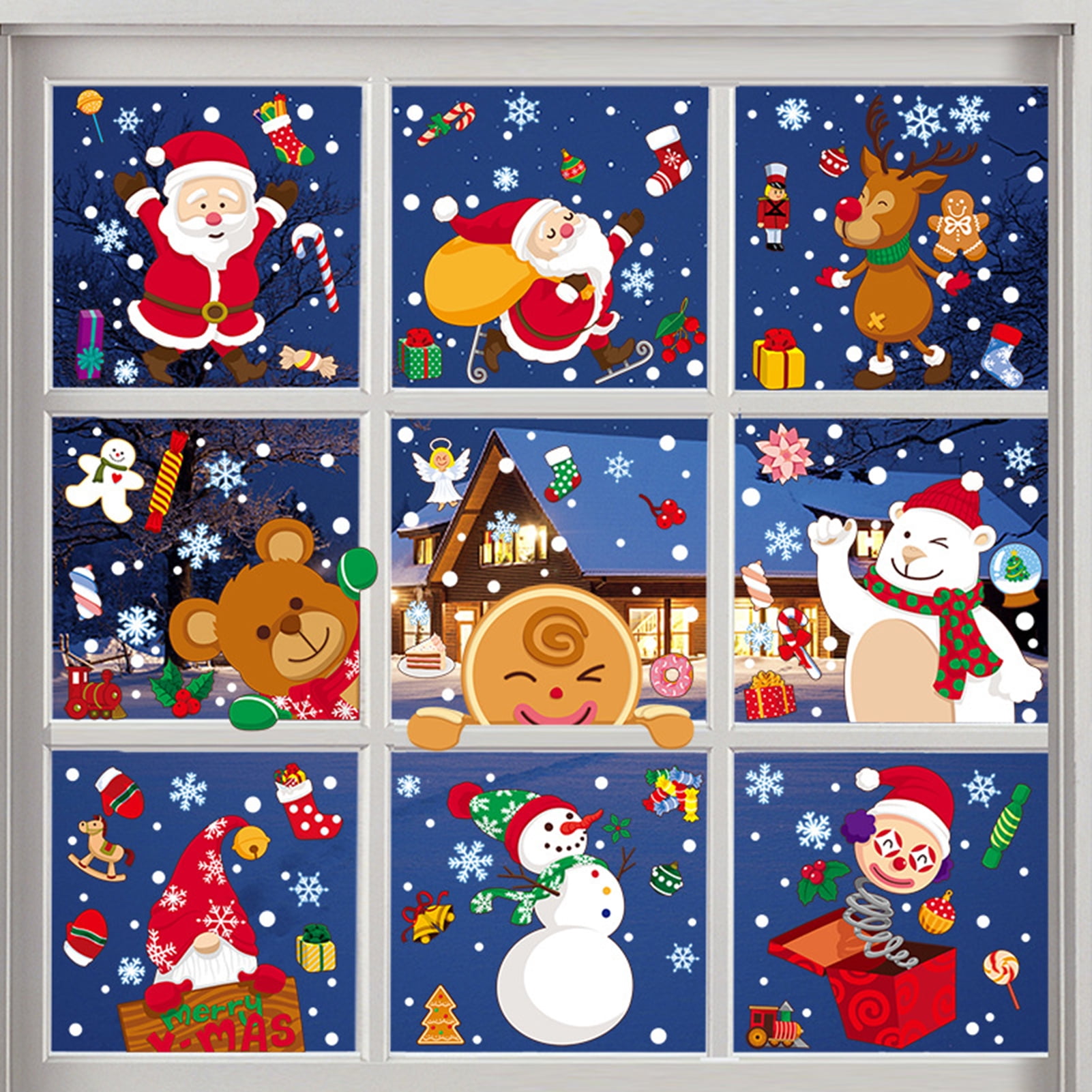 1600 Pieces Winter Sticker for Kids Snowman Stickers Snowflake Stickers Elk  Stickers Mouse Polar Bear Stickers Holiday Stickers for Teachers Christmas