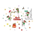 thumbnail image 1 of Christmas Wall Stickers, Kids Door Frame Decoration, Colorful English Ribbon Holiday Wall Decals for Living Room Bedroom Dining Room, Removable PVC Material, Easy Peel and Stick Application, 1 of 7