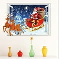 thumbnail image 1 of Christmas Wall Stickers with Visual Effect, Simulated 3D Santa Claus Wall Decals for Living Room Decoration, Gift Ideas for Home Decor and Holiday Festivities, 1 of 6