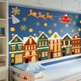 thumbnail image 1 of Christmas Wall Stickers for Home Decor – Removable Holiday Mural Decals with Bearded Characters, Bedroom & Nursery Background Decorations, 1 of 4