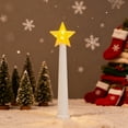 thumbnail image 1 of Christmas Wand Tree Light Controller - White Star Glowing Remote Control, Magic Wand Design for Christmas Tree Lights, Festive Decor for Home & Holiday Displays, Button Operation, 10.2in, White, 1 of 8