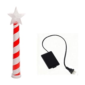 Christmas Wand Tree Shaped Light Controller LED Red and White Striped Star Glowing Wireless Remote Control Switchs Outlet Kitss for Party Decor