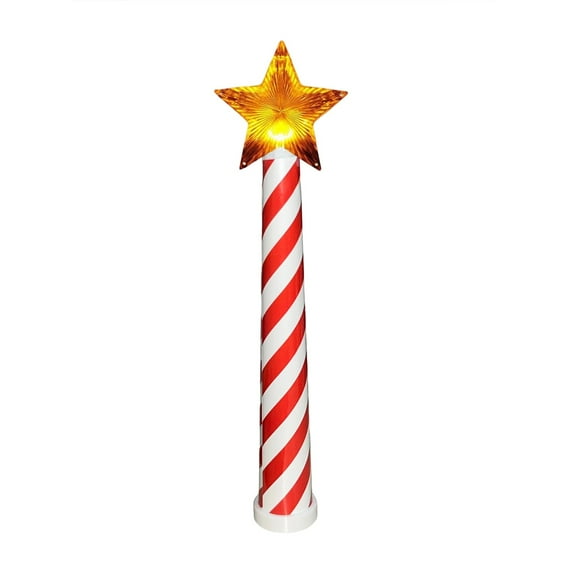 Christmas Wand Tree-shaped Light Controller Red And White Striped Star Glowing Christmas Decoration Christmas Tree Light Control Wand