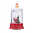 thumbnail image 1 of Christmas Water-Filled Candle Lantern with LED Lights, Vintage Desktop Ornament with Snowfall Effect, Flameless Night Lamp Decoration for Home or Gift, 1 of 3