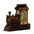 thumbnail image 1 of Christmas Water-Filled Train Lantern – Santa Claus LED Table Decoration with Glitter Light & Spinning Snow Scene – Holiday Gift, Night Light, Christmas Home Ornament, 1 of 4