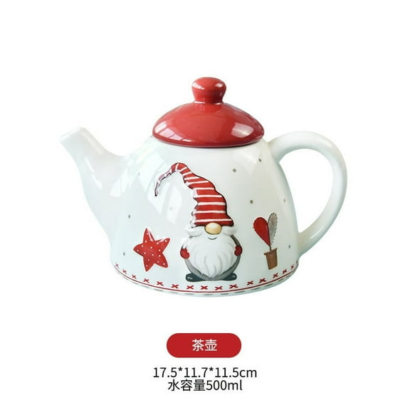 HOOWIFFY Unique Teapots Tea Kettle Stovetop Ceramic 1Pack Household