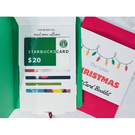 Christmas Waterfall Gift Card Booklet (Red Booklet)