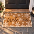 thumbnail image 1 of Christmas Welcome Doormat for Front Door, Winter Snowflake Door Rug, Farmhouse Non-Slip Mat for Indoor Outdoor Porch, Balcony & Home Decor, 15.7x23.6 Inches, 1 of 7